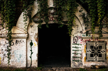 Entrance to the abandoned bunker.