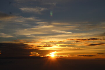 sunrise over the mountain