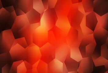 Light Red vector layout with hexagonal shapes.