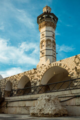 An ancient archaeological mosque in Syria