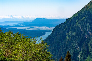 Top view of Juneau - Alaska - USA