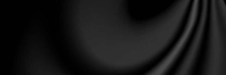 Fototapeta na wymiar Black abstract background with cloth blur texture