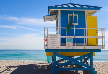 lifeguard tower on the beach