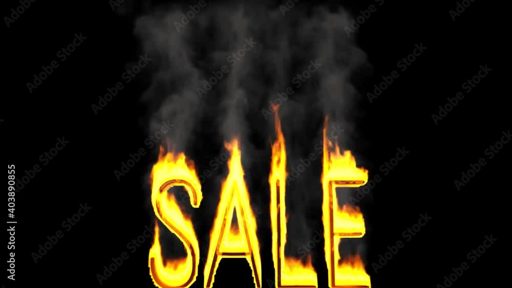 Poster burning text 