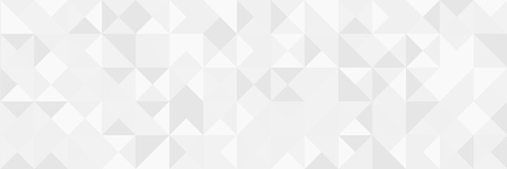 White square pattern. White silver geometric universal background for business presentation . Abstract elegant seamless pattern. Minimalist empty triangular BG. Halftone monochrome cover. 2021