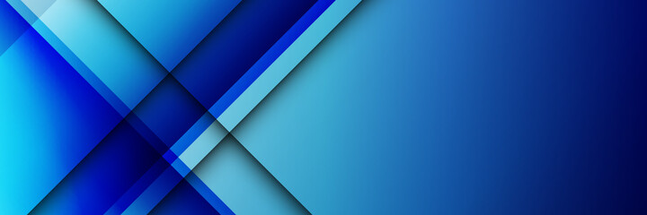 Fototapeta premium Abstract shiny bright blue waves banner design. Abstract blue light 3D arrow direction on dark grey blank space design modern futuristic technology background vector illustration.