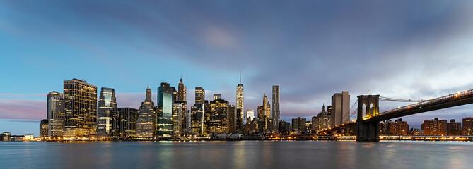 Obraz na płótnie Canvas New York City lights