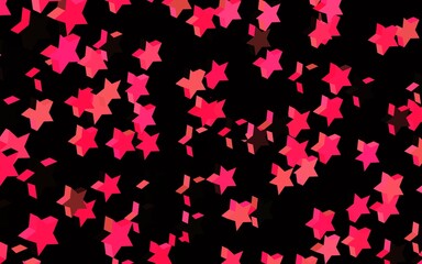 Dark Red vector layout with bright stars.