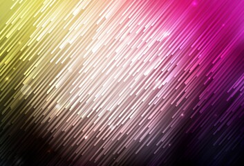 Fototapeta premium Dark Pink, Yellow vector pattern with sharp lines.