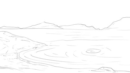 Line art wallpaper background design book page