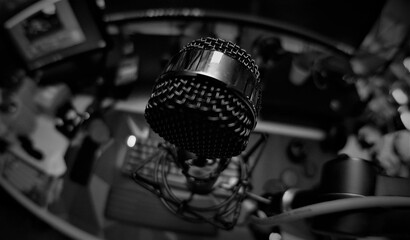 microphone in action