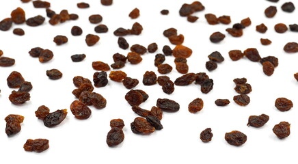 raisins isolated on white background
