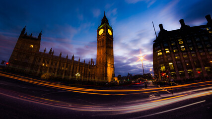 Fototapeta na wymiar big ben at night in london UK