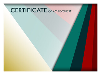 Certificate frame, with Slice, Red, Green and Yellow