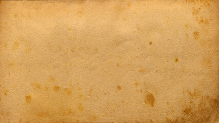 Old paper vintage brown or beige retro design background with damaged, weathered dirty surface. A...