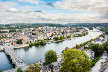 Fototapeta na wymiar View of the city of Namur in Belgium