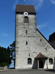 Fototapeta premium Alte Kirche in Romanshorn am Bodensee / Schweiz