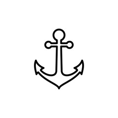 Anchor icon vector. Anchor symbol logo. Anchor marine icon.