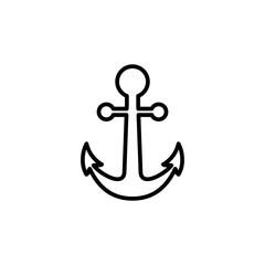 Anchor icon vector. Anchor symbol logo. Anchor marine icon.