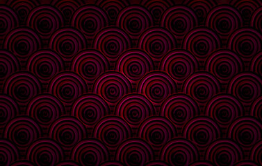 Bright pattern of pink and purple rings. Abstract digital background and texture