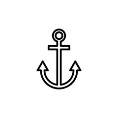 Anchor icon vector. Anchor symbol logo. Anchor marine icon.