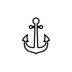 Anchor icon vector. Anchor symbol logo. Anchor marine icon.