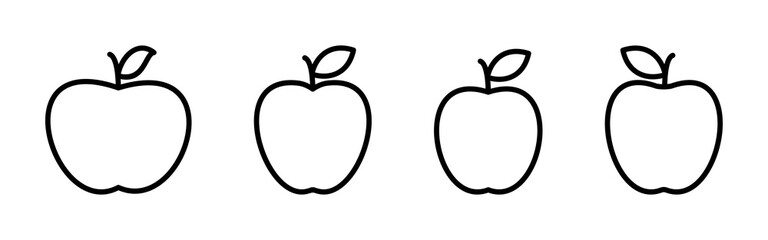 Apple icon vector. Apple vector icon. apple symbols for your web design.