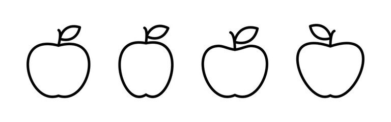 Apple icon vector. Apple vector icon. apple symbols for your web design.