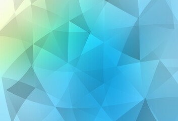 Light Blue, Green vector abstract mosaic backdrop.