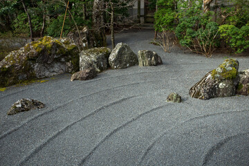 Fototapeta premium Japanese rock garden, Karesansui