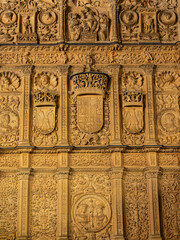 Fachada plateresca de la Universidad de Salamanca, también llamada 