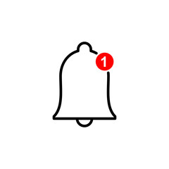 Bell Icon vector. Notification icon for your web site design
