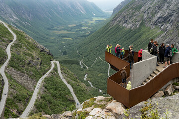 Viewing platform on the Trollstigen