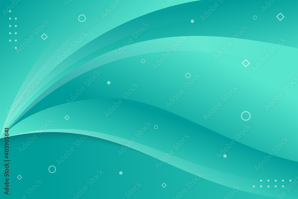 Poster abstract modern light blue motion curves element on blue background. vector illustration with horizo