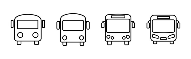Bus icon vector. bus vector icon