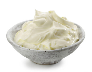 bowl of whipped cream cheese