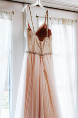 clothes hanging on a hanger