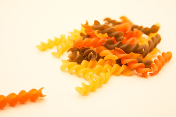 Colorful pasta