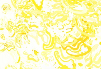 Light Yellow vector template with chaotic shapes.