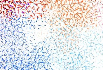 Light Multicolor vector background with straight lines.