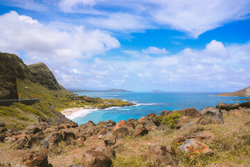 Fototapeta na wymiar Makapuu lookout, East oahu coast, Hawaii