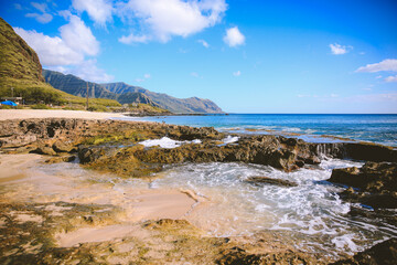 Keawaula Beach, West oahu coast, Hawaii