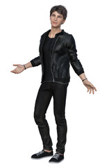 young male 3D render