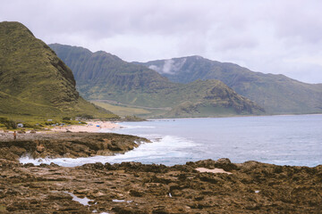 Kaena point state park, West oahu coast, Hawaii