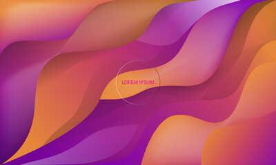 Abstract dynamic gradient element. Liquid flow background. Vector illustration design

