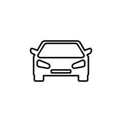 Naklejka na ściany i meble Car icon vector. car vector icon. small sedan