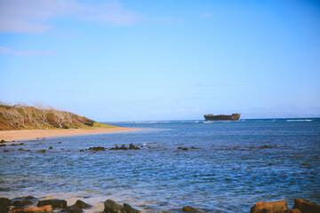 Shipwreck Beach，kaiolohia, Lanai island, Hawaii	