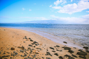Shipwreck Beach，kaiolohia, Lanai island, Hawaii	