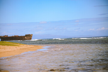 Shipwreck Beach，kaiolohia, Lanai island, Hawaii