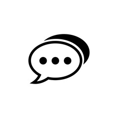 Chat icon vector. speech bubble icon. comment icon vector. message. contact us